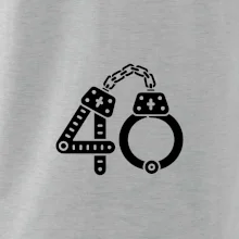 Narozeninové tričko pro policajta - pouta 40