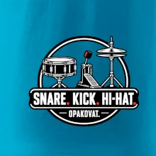 Snare kick hi-hat opakovat - bubenické trio