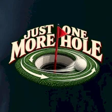 Just one more hole golfový green