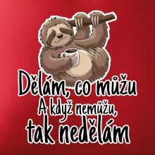 Dělám, co můžu. A když nemůžu, tak nedělám. Dělám, co můžu. A když nemůžu, tak nedělám.