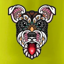 Knírač hlava barevná