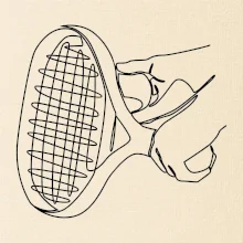 Tenisová raketa jednim tahem