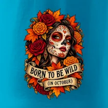 Born to be wild podzimní květinová lebka