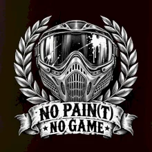 Motiv no paint no game s maskou