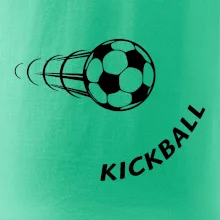 Kickball nápis šikmo