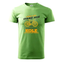 Starší muž - cyklista silniční kolo