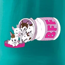 Bullterrier Friends Forever růžové (Pecka design)