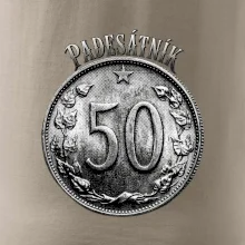 Padesátník 1963 - 1978 s nápisem