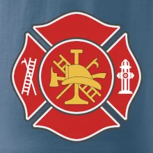 Fire department logo červené