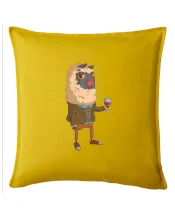 Alpaka s vínem muž