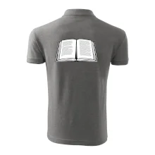 Kniha černobílá otevřená s textem