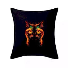 Ohnivá kočka ve tmě