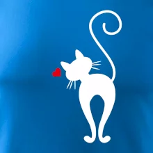 Zamilovaná kočka zezadu