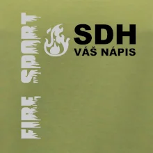 SDH REFLEXNÍ nápis (oheň, firesport, název sboru - vlastní nápis)