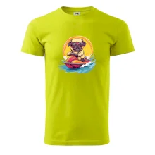 Mops na vodním skútru Mops na vodním skútru