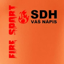 SDH nápis (oheň, firesport, název sboru - vlastní nápis)