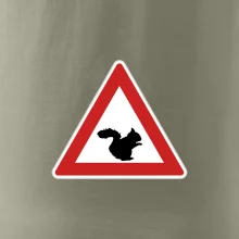 Dopravní značka - Pozor veverka