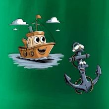 Parové triko - Loď a kotva