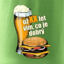 Pivo a burger vím co je dobrý