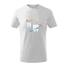 Zubařské tričko - kartáček a jídlo