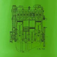 Motor Škoda/ VW 1.9L  TDI ze předu