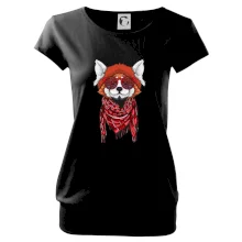Červená panda hipster