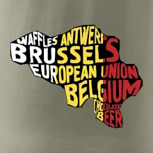 Mapy - názvy měst - Belgie