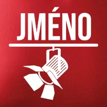 Jméno a nápis na zádech - stage crew
