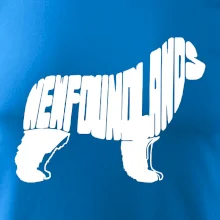 Novofundlandský pes - nápis v tělě