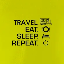 Eat sleep travel - Velký  přívěs