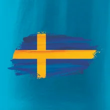 Švédská vlajka kreslená