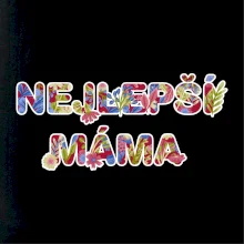 Květinový nápis - Nejlepší máma