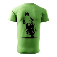 Motorkář na zádech - silnice