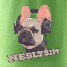 Francouzský buldoček neslyším