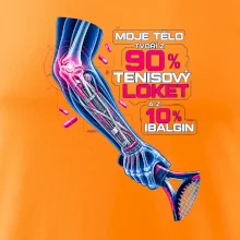 Moje tělo tvoří z 90 % tenisový loket
