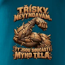 Třísky nevyndavám ty jsou součástí mýho těla - dřevěná paže