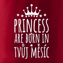 Princesses are born in (vlastní nápis měsíc narození)
