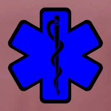 Rescue - Hvězda na prsu +  nápis na zádech