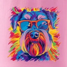 Knírač barevný styl 70s