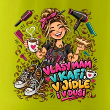 Vlasy mám v kafi v jídle i v duši