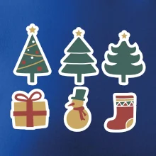 Vánoční sada - stromky a dárky