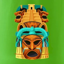 Mayové maska s pyramidou