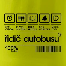 Čárový kód řidič autobusu