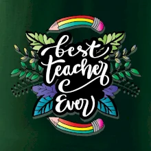 Barevné tužky best teacher ever