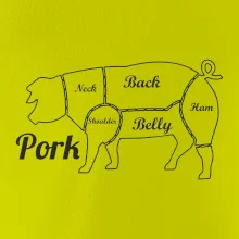 Prase nákres rozřezání