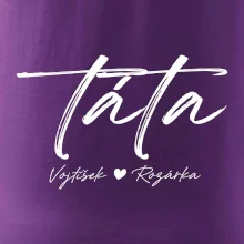 Triko táta psací se jmény dětí