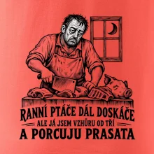 Řezník vzhůru od tří a porcuju prasata