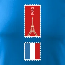 Paříž známka barevná