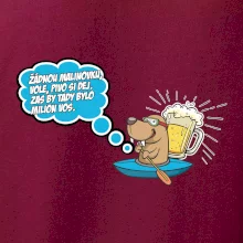 Žádnou malinovku, ale pivo