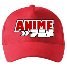 Anime nápis červený